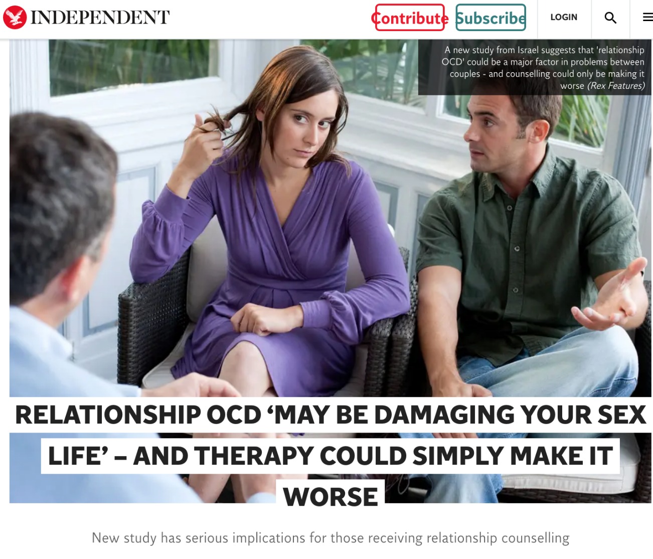 Relationship ROCD can be cured in NY and NJ